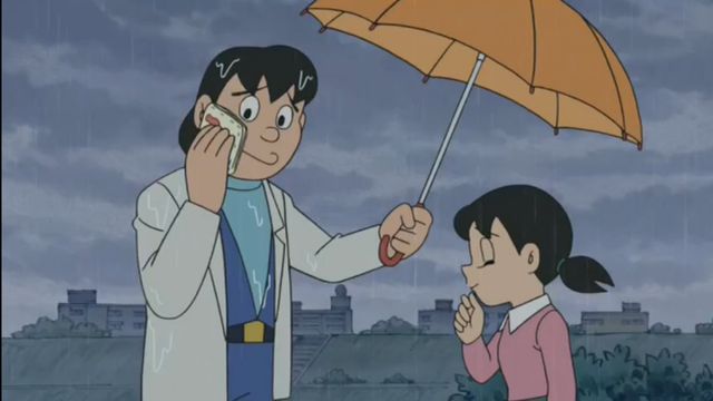 future Shizuka in nobita kiss